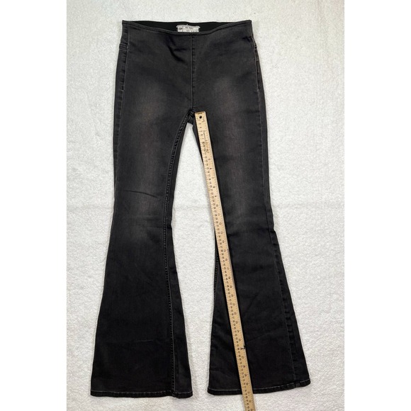 Free People Women's Low Rise Bell Bottom Jeans Y2K 90s Grunge Size 25 Short - Picture 4 of 9